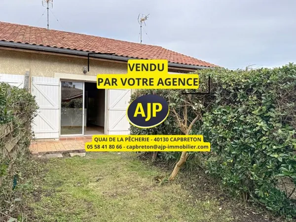 SOUSTONS PROCHE LAC - MAISON 50m² TRAVERSANTE AVEC MEZZANINE + JARDINS TERRASSE ET PARKING