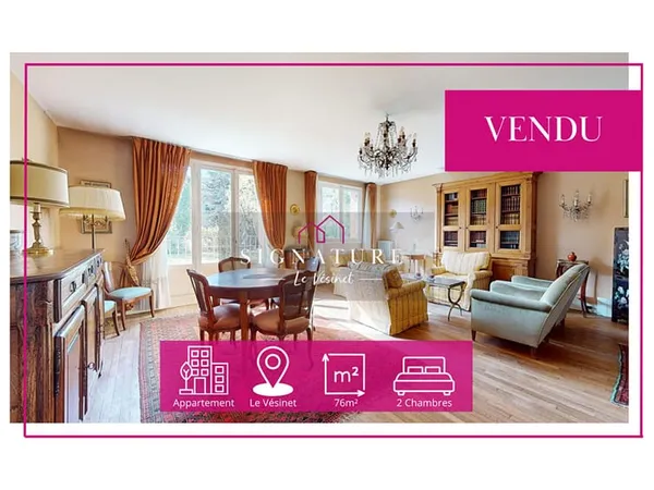 Appartement Le Vesinet 4 pièce(s) 76.31 m2