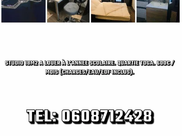 Location appartement meublé année scolaire