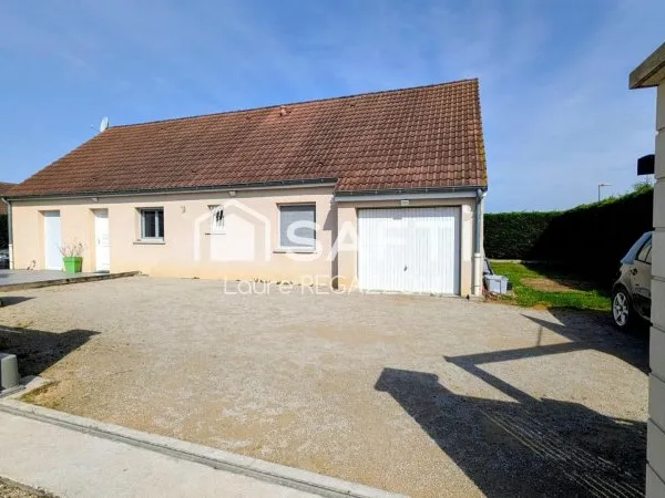 Maison plain-pied 4 chambres - Jardin plein sud - Demigny