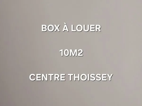 Box 10m2 sécurisés