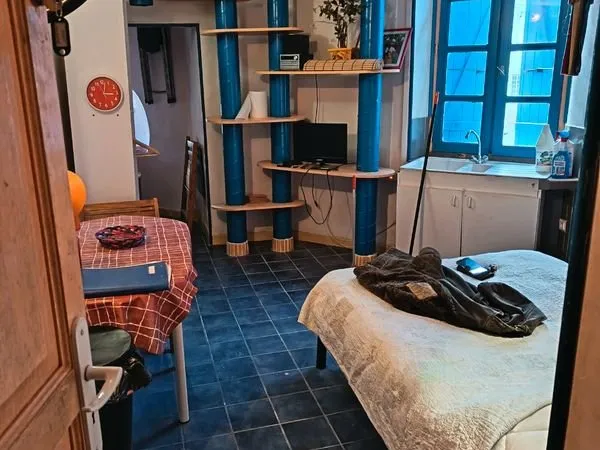 Loue ce studio Meuble17m2 à Saint Marcel d Ardèche ce studio comprend une pièce principale avec un l