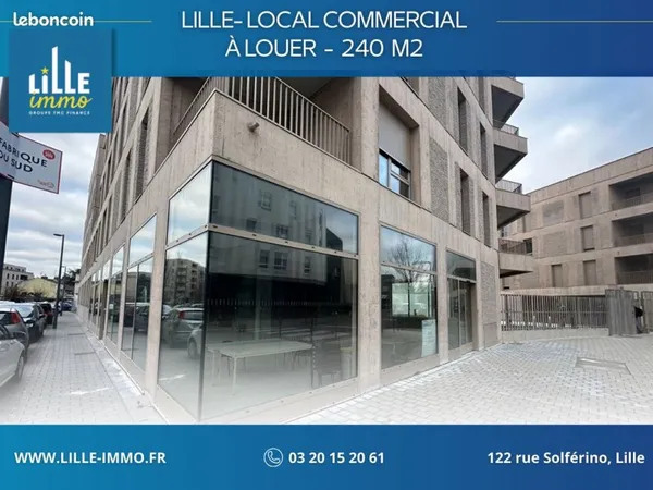 Local commercial 240 m² LILLE