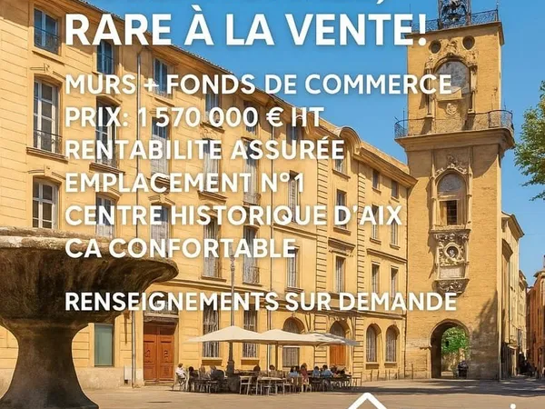 MURS + FONDS DE COMMERCE RESTAURATION Centre historique ,100 couverts, Affaire clé en main