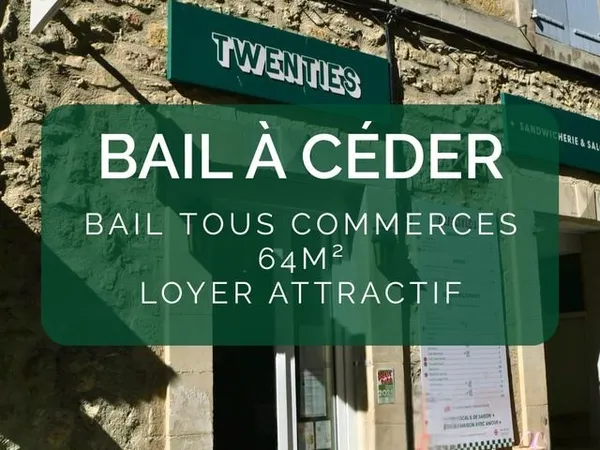 BAIL A CEDER - LOURMARIN - 64 m² RUE PRINCIPALE
