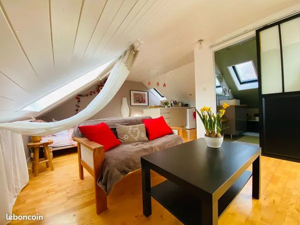 Studio cosy et lumineux