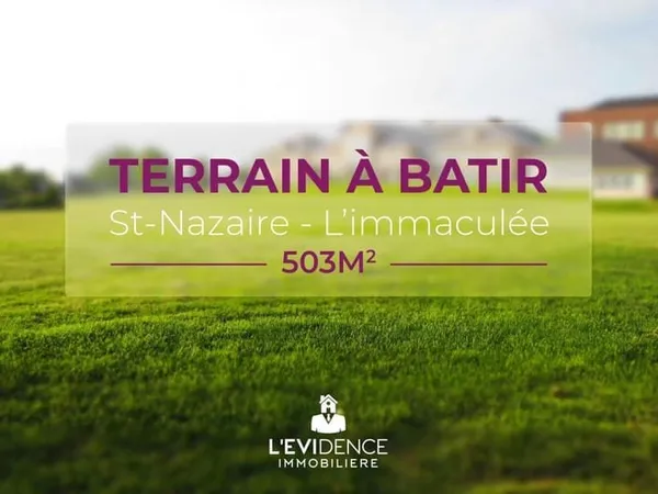 Terrain constructible, 503 m2, Saint-Nazaire