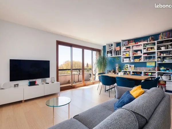 Spacieux 3 pièces de 75 m² - 7e étage - balcon sud-ouest - sans vis-à-vis