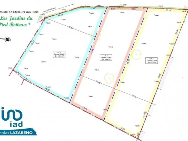 Terrain 1230 m²