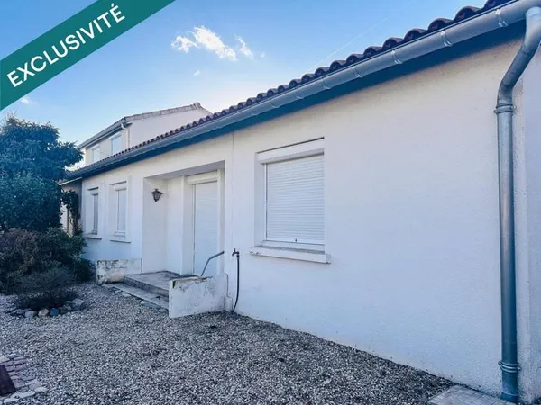 Maison 3 chambres de plain pied avec commerces à proximité