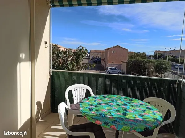 Duplex T2 traversant de 32 m2 avec Terrasse Vue Mer - Direct propriétaire