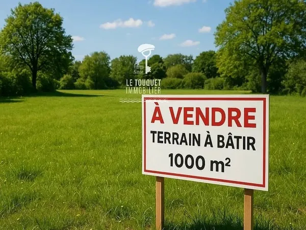 Terrain à batir touchant Le Touquet