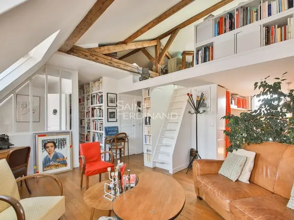 Paris 17ème Coeur des Batignolles / Lemercier. 4 pièces 3 chambres Style loft.