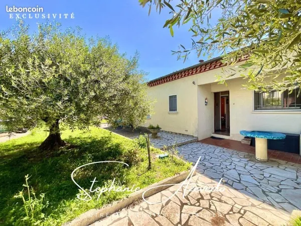 à vendre maison individuelle de plain pied 102m² + veranda + garage à vergeze