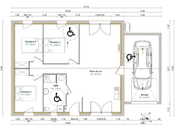 Maison 4 pièces 80 m²