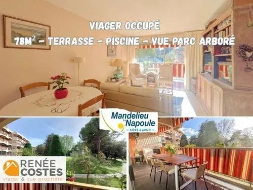 Viager occupé - F74-H74 ans - MANDELIEU LA NAPOULE (06210)