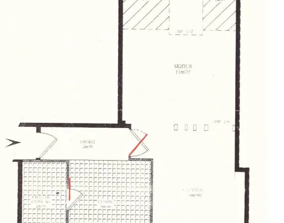 Appartement 2 pièces 34 m²