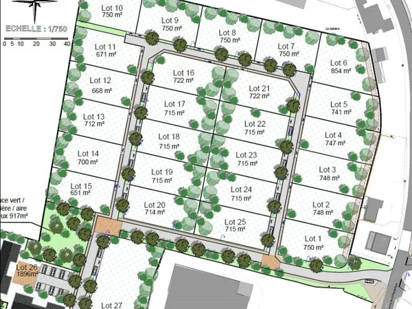 Terrain 715 m² Saugnac Et Cambran
