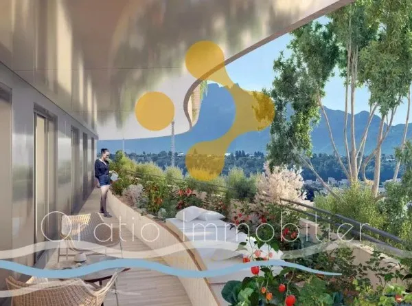Dernier étage T2 de luxe avec terrasse végétalisée