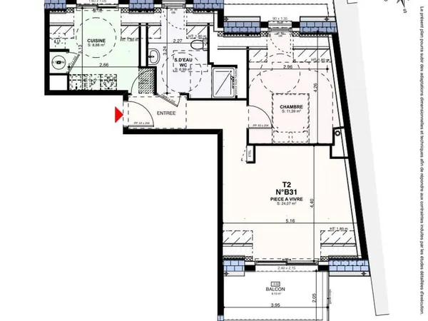 APPARTEMENT T2 NEUF A VENDRE SAINT POL DE LEON
