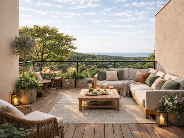 HAUTEURS DE SAINT RAPHAEL AVEC APERCU MER - MAGNIFIQUE T4 AVEC TERRASSE