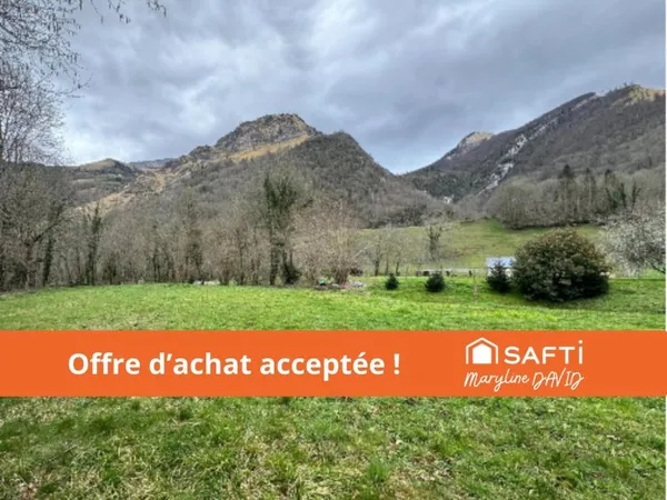 Terrain plat constructible viabilisé de 1143m²