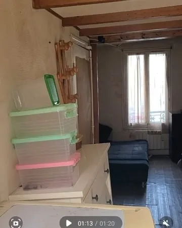 Studio semi-meublé & équipée