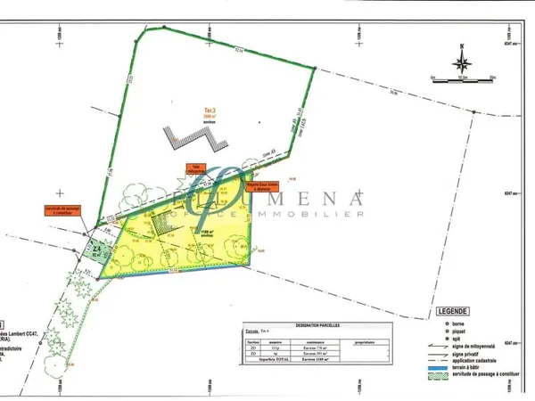 Terrain de 1169m2 — Projet de réhabilitation avec vue imprenable sur la campagne