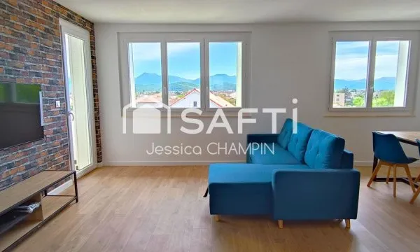 Appartement T3 meublé avec cave, garage - Vue sur les Pyrénées