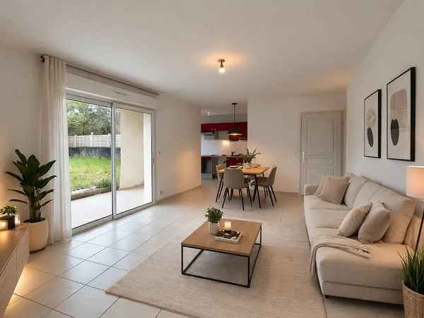 Appartement T3 - 60 m² avec jardin - MONTUSSAN