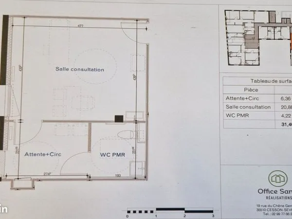 Local commercial 31 m² ACIGNE