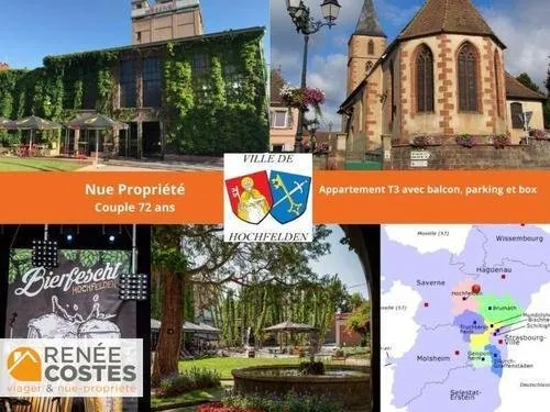 Vente en nue propriété - F72-H72 ans - HOCHFELDEN (67270)