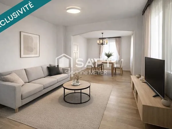 Maison 121m², 4 chambres, bureau, sous-sol, garage