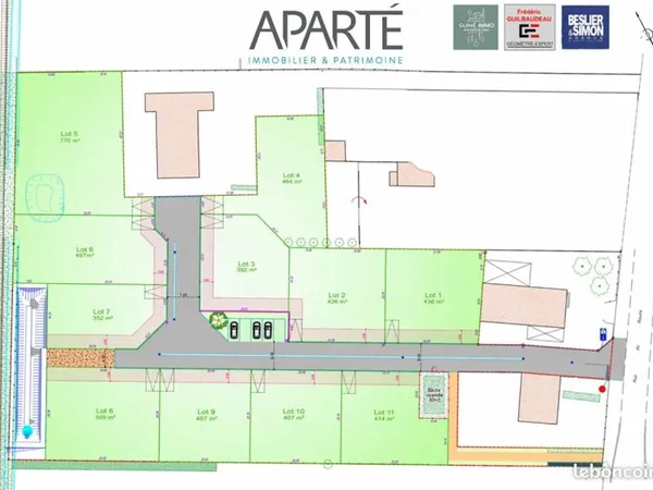 Terrain 392 m² TALMONT SAINT HILAIRE