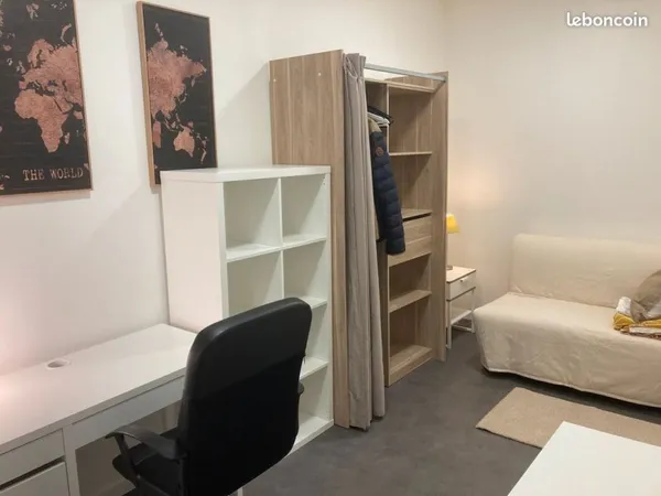 Studio meublé et fonctionnel proche université gare
