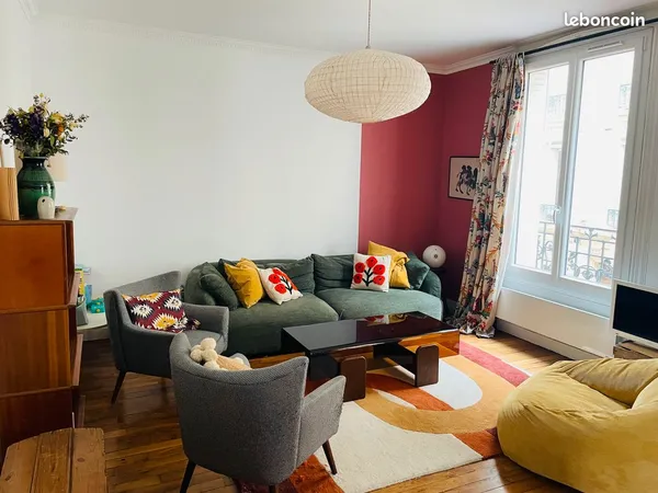 Location Duplex meublé 4 pièces 105 m² à Bois-Colombes - 3 chambres - Proche gare