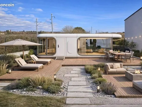 Hébergement insolite haut de gamme avec terrasse