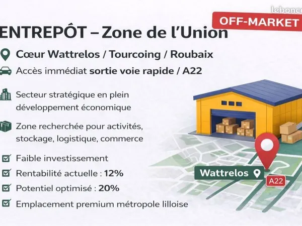 🚨 off-market - opportunité investissement à forte rentabilité