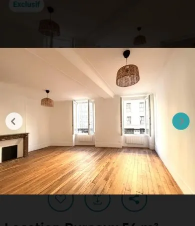 Location Bureaux - 54m²