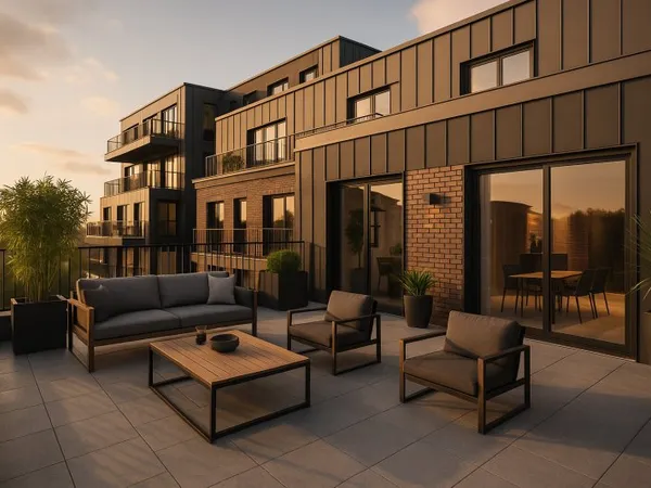 -retour de lot : 4 pieces avec terrasse de 53m² dernier étage à une dizaine de minutes du métro 13