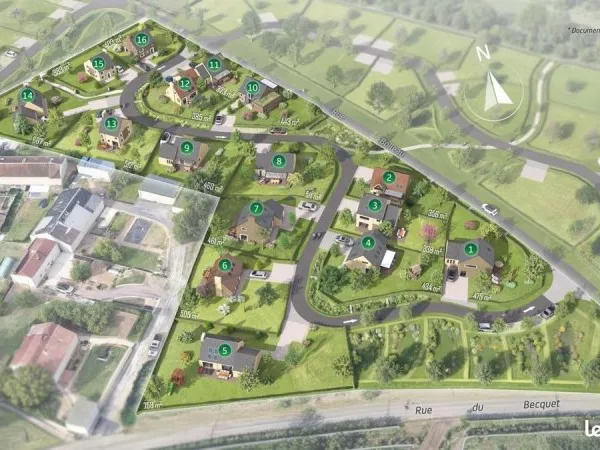 Terrain 323 m² Lillebonne