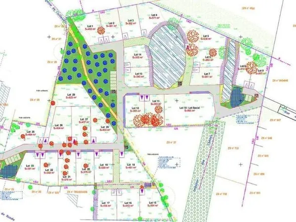 Terrain constructible 343 m²