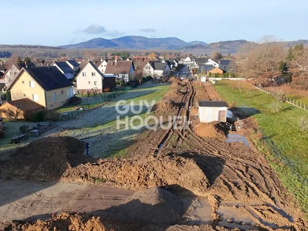 Terrain constructible viabilisé Sentheim 8 ares