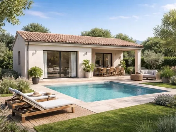Terrain constructible 550 m² - Permis accordé et purgé - Corbière-en-Provence - 100 000 €
