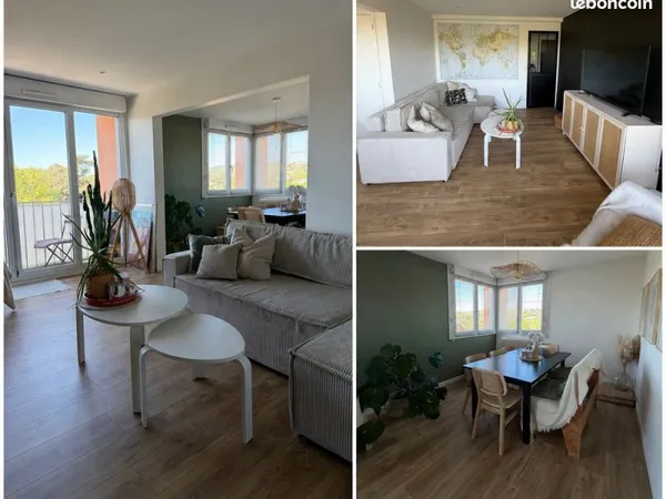 Appartement 65 m² refait à neuf - Expo Sud - Parking, garage et balcon