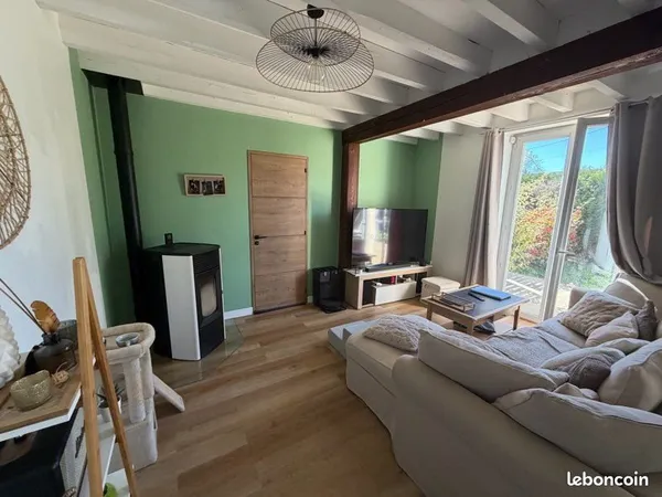 Maison meublée 95m2 avec jardin-2 chambres