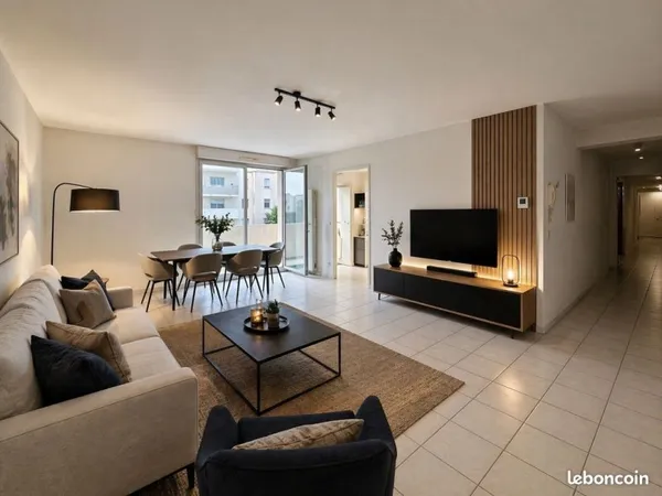 Grand T3 entre gare St Jean et quais de la Garonne