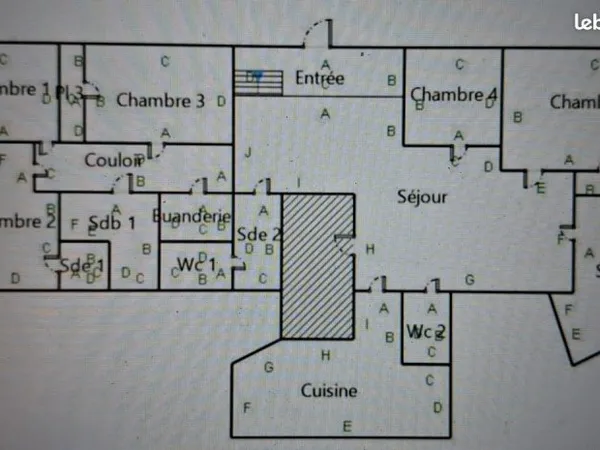 COLOCATION dans Grand Appartement Rennes Hyper centre avec 5 chambres en colocation (bail individuel