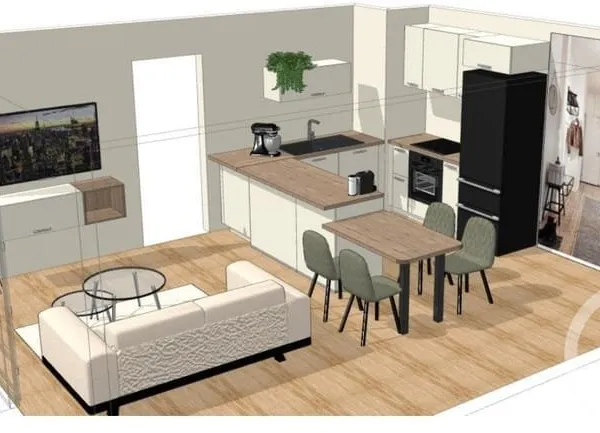 Appartement 3 pièces 63 m²
