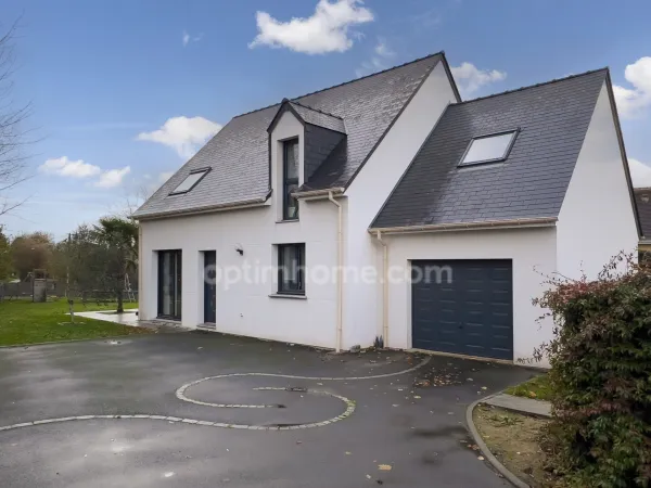 Proximité de Beuzeville - Maison - 130 m2 - 4 chambres dont 1 RDC - Plain pied - DPE A - Garage - Te